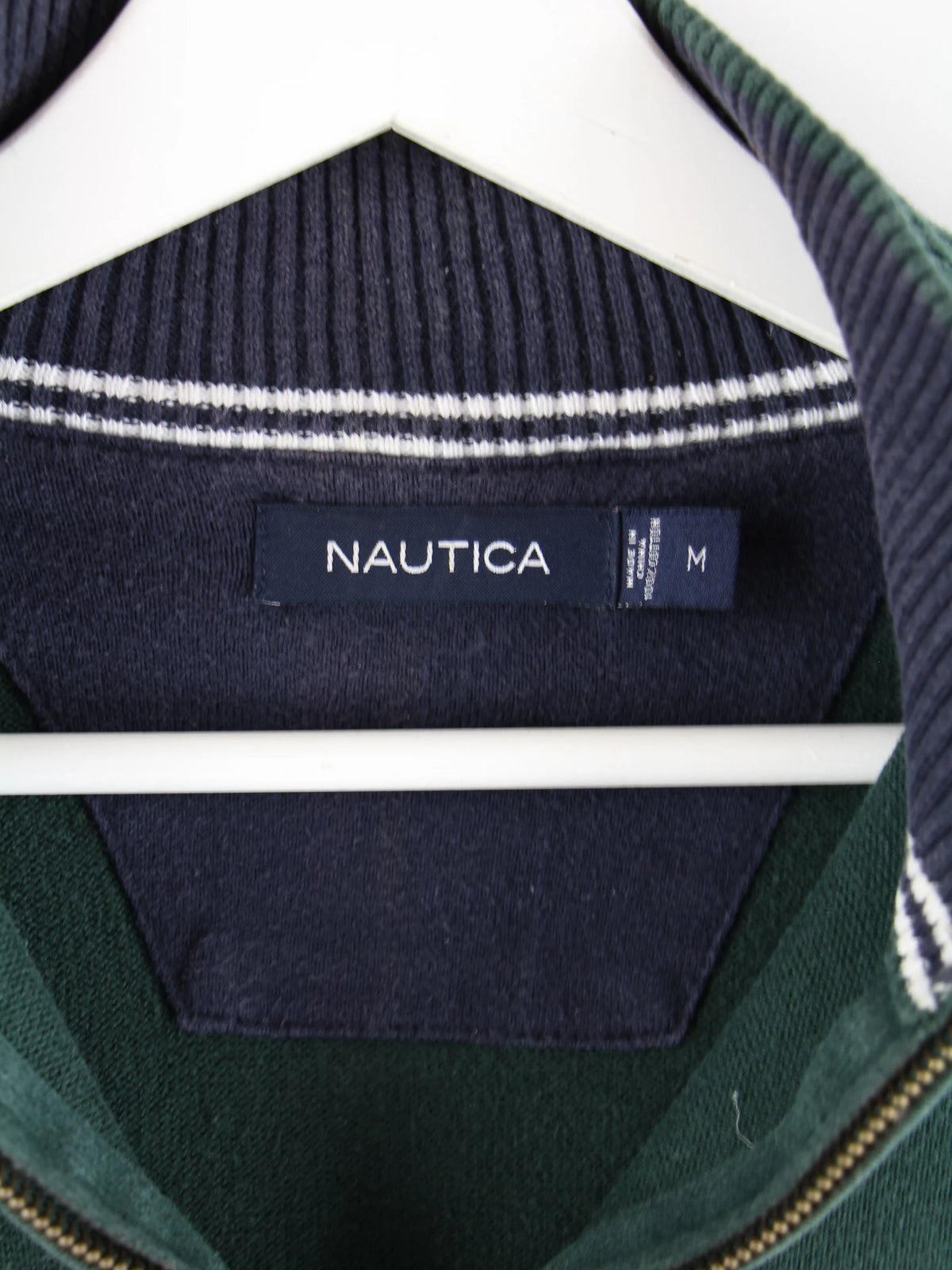 Nautica Pullover Grün M – Etikett