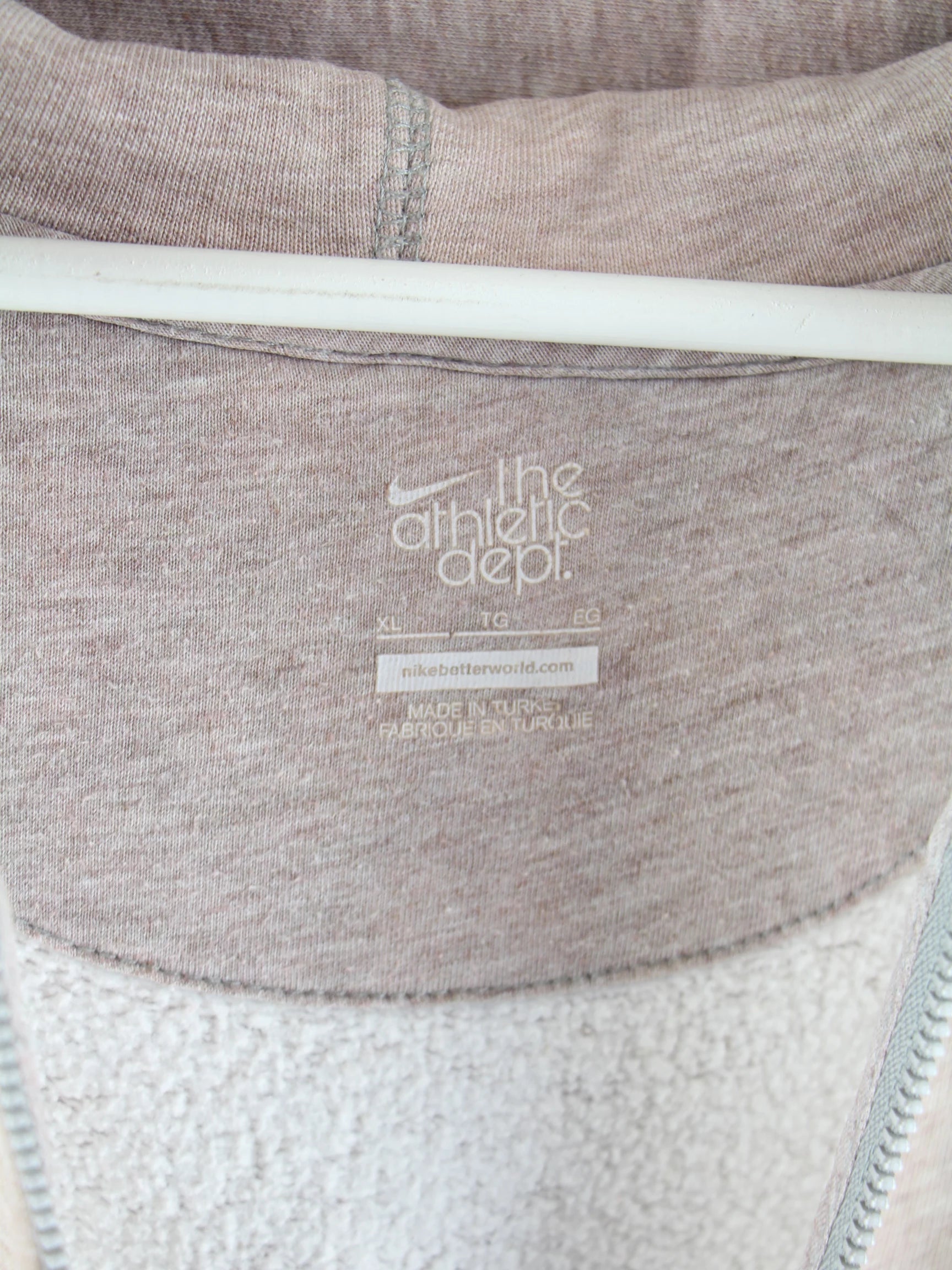 Nike Hoodie Beige XL – Etikett