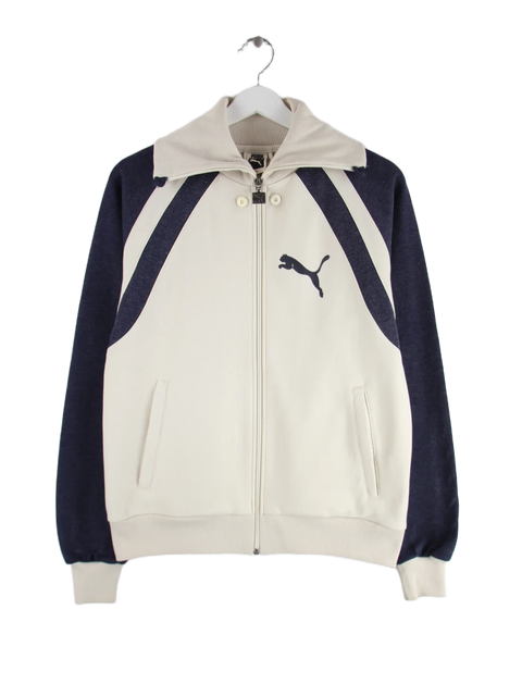 Puma Sweatjacke Beige S – Vorderseite
