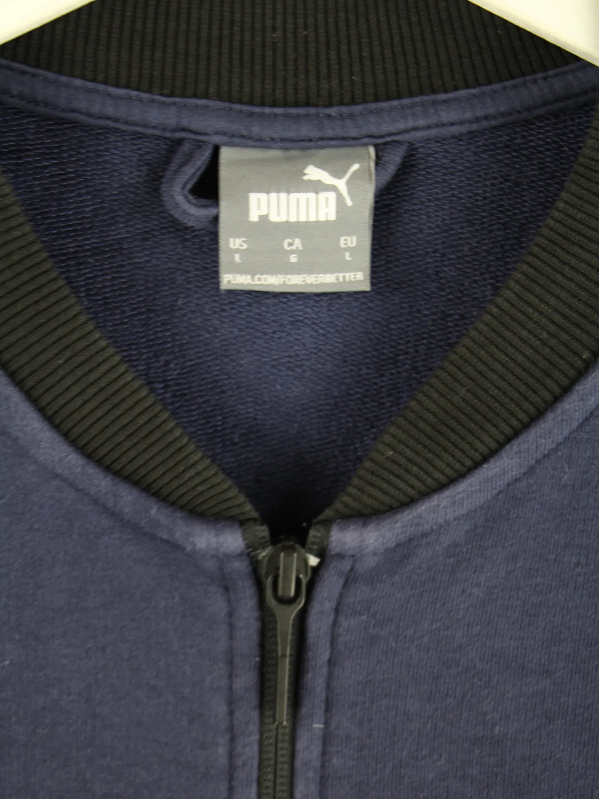 Puma Sweatjacke Blau L – Etikett