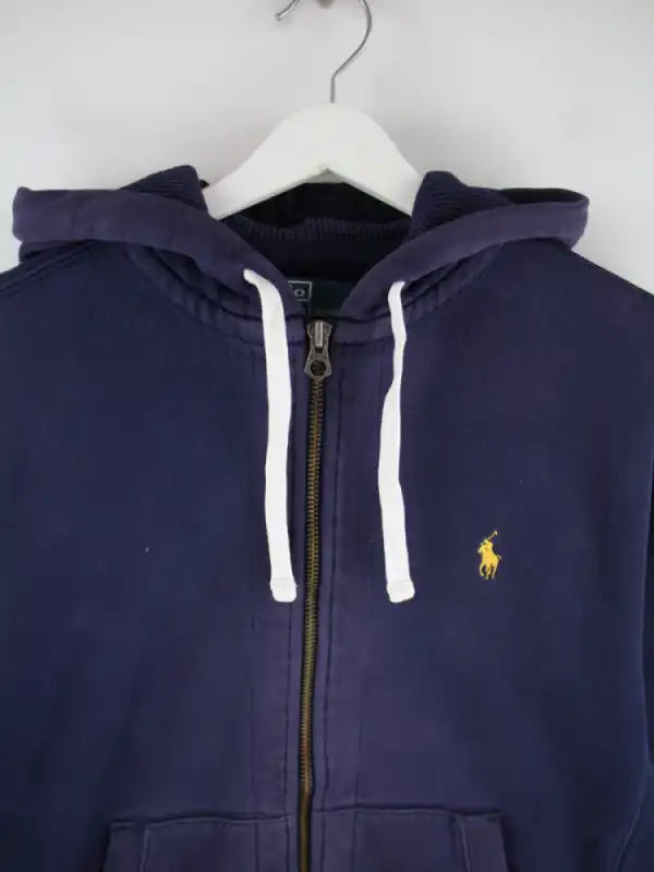 Ralph Lauren Hoodie Blau M – Detailansicht Vorderseite