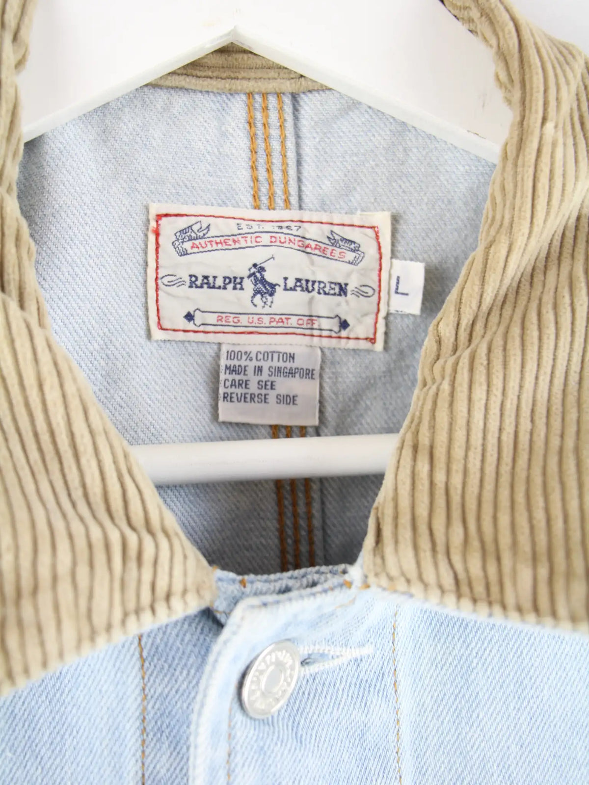 Ralph Lauren Jeansjacke Blau L – Detailbild 3