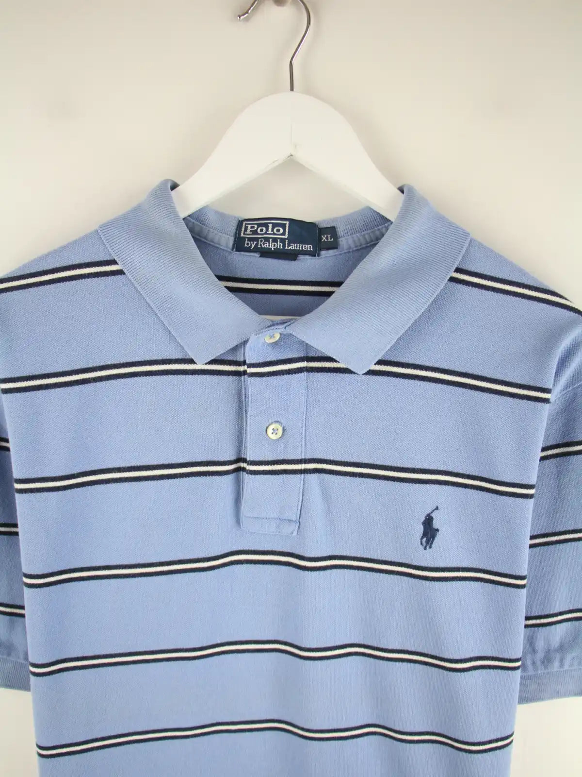 Ralph Lauren Polo Blau XL – Detailansicht Vorderseite