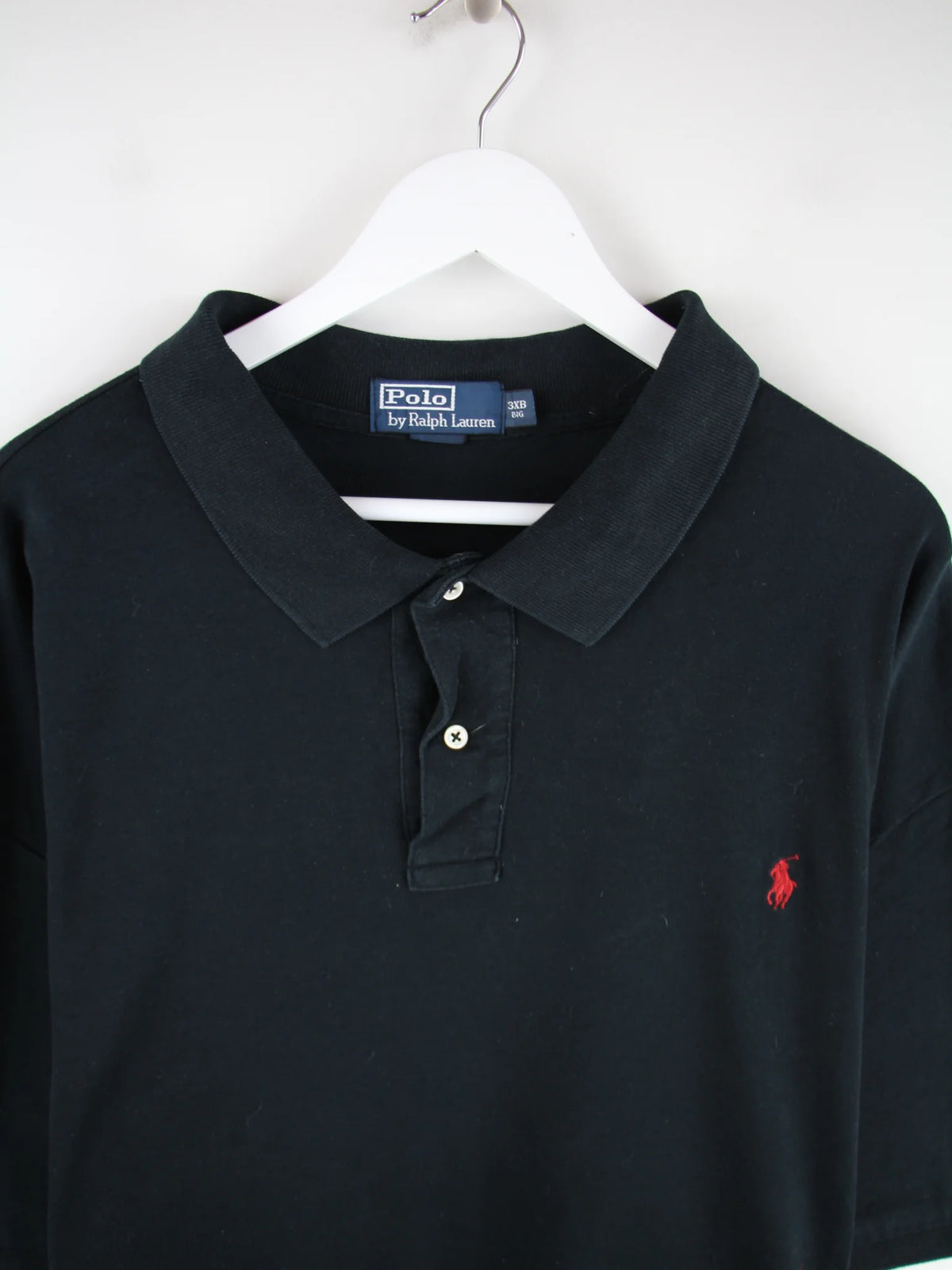 Ralph Lauren Polo Schwarz 3XL – Detailansicht Vorderseite