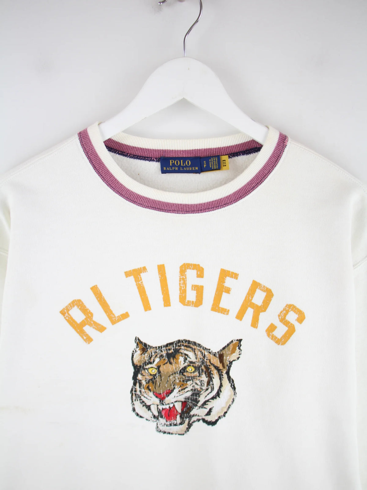 Ralph Lauren Sweater Weiß S – Detailansicht Vorderseite