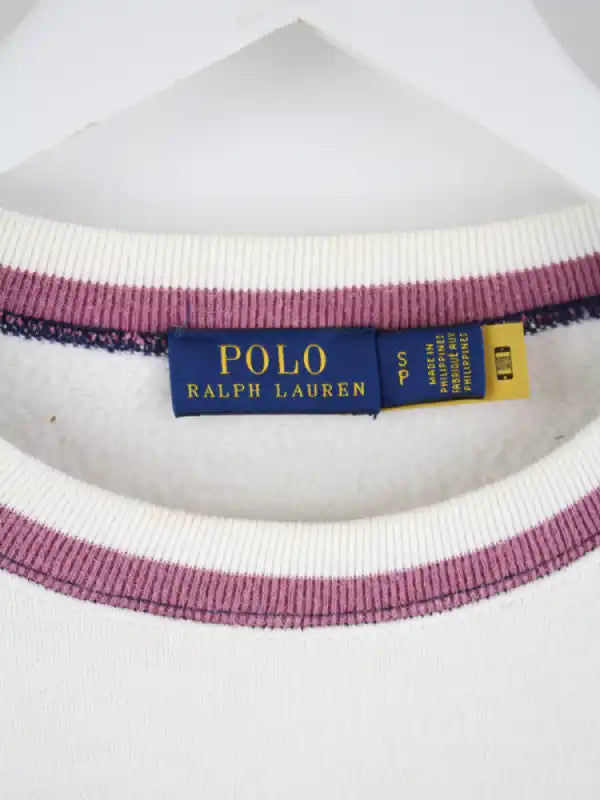 Ralph Lauren Sweater Weiß S – Etikett