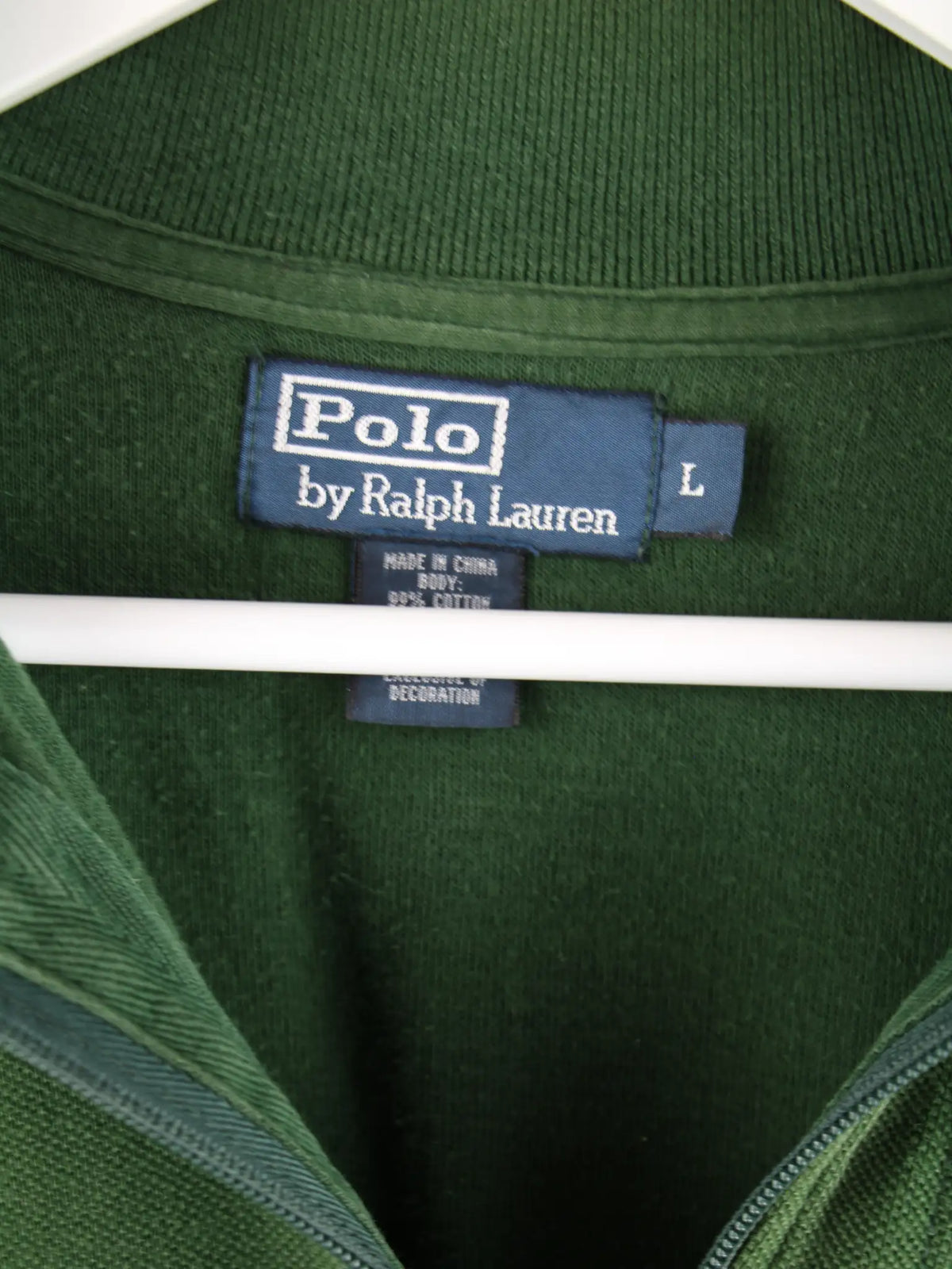 Ralph Lauren Sweatjacke Grün L – Etikett