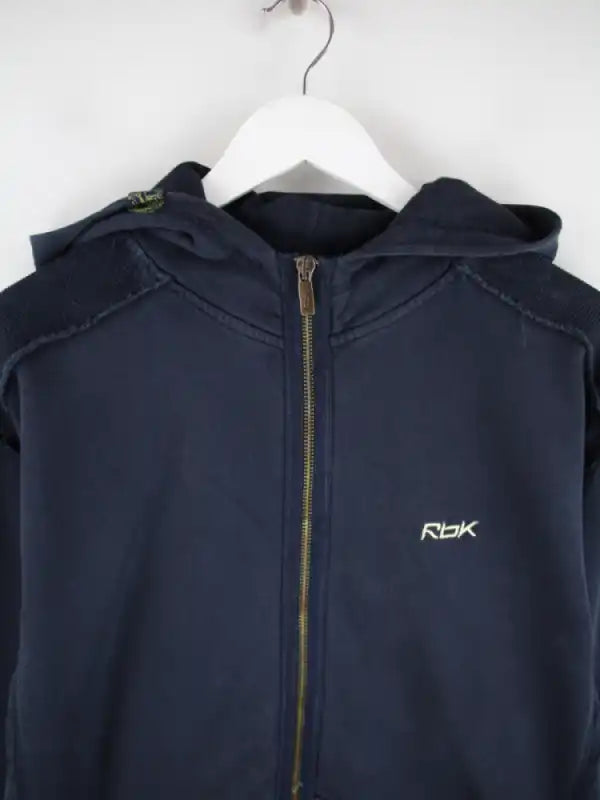 Reebok Hoodie Blau XXL – Detailansicht Vorderseite