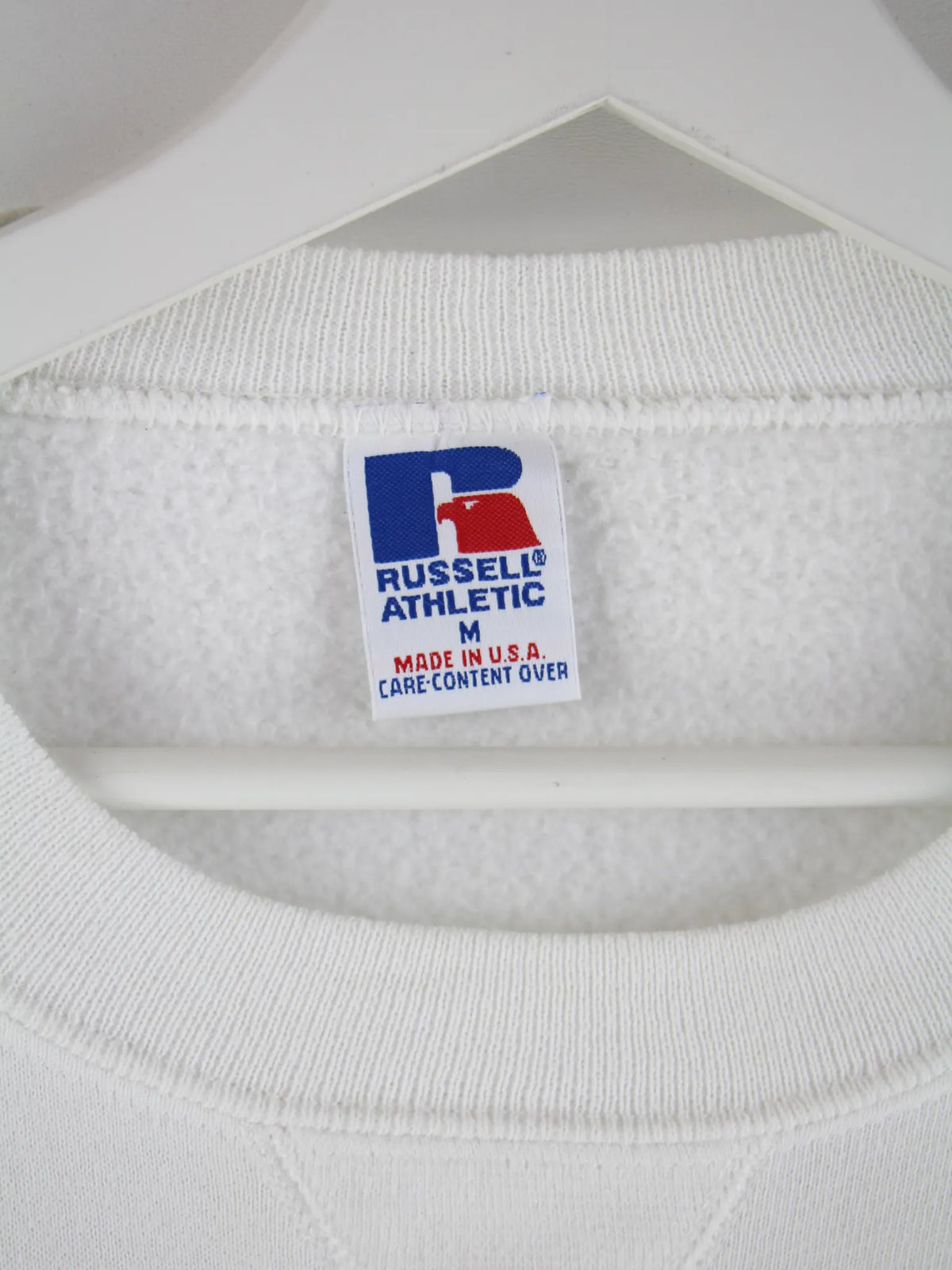 Russell Athletic Sweater Weiß M – Etikett