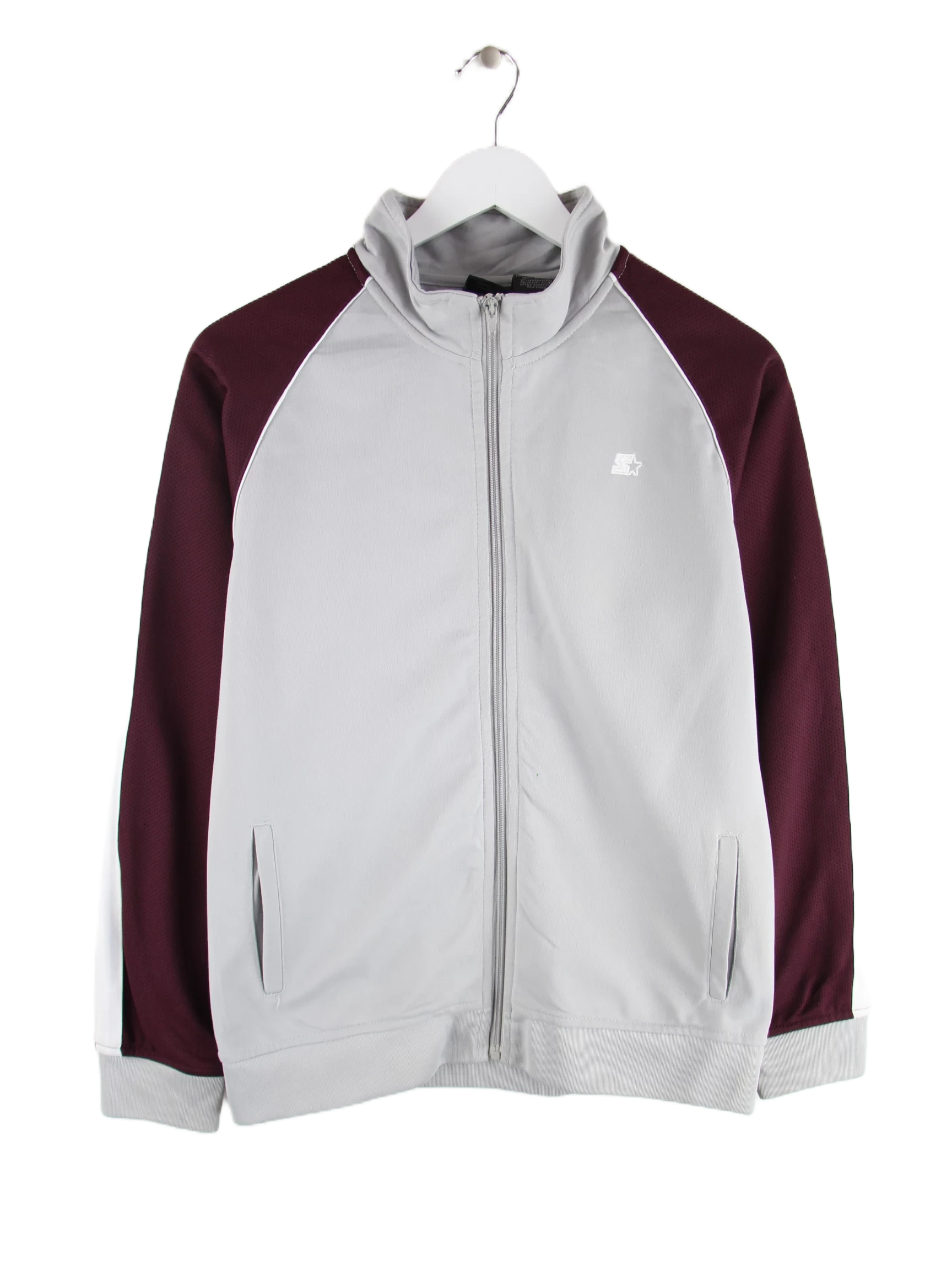 Starter Trainingsjacke Grau S – Vorderseite