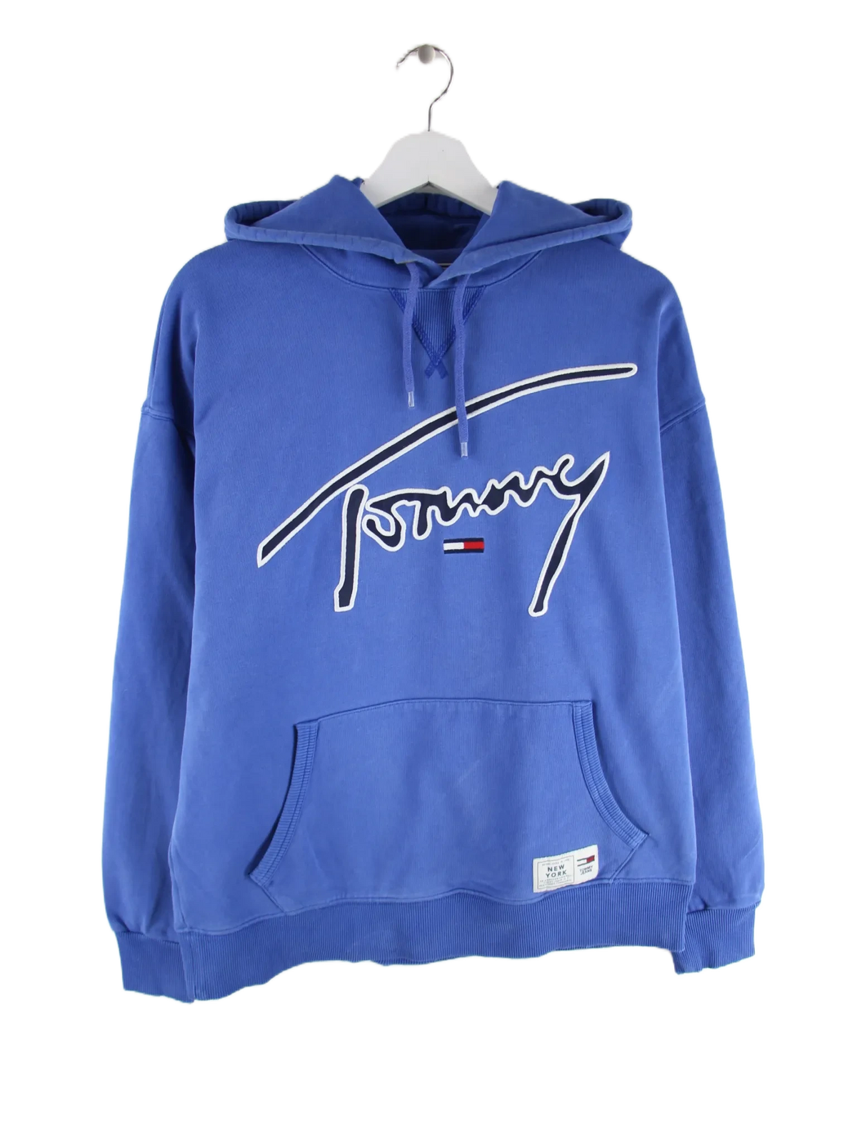 Tommy Hilfiger Hoodie Blau M – Vorderseite