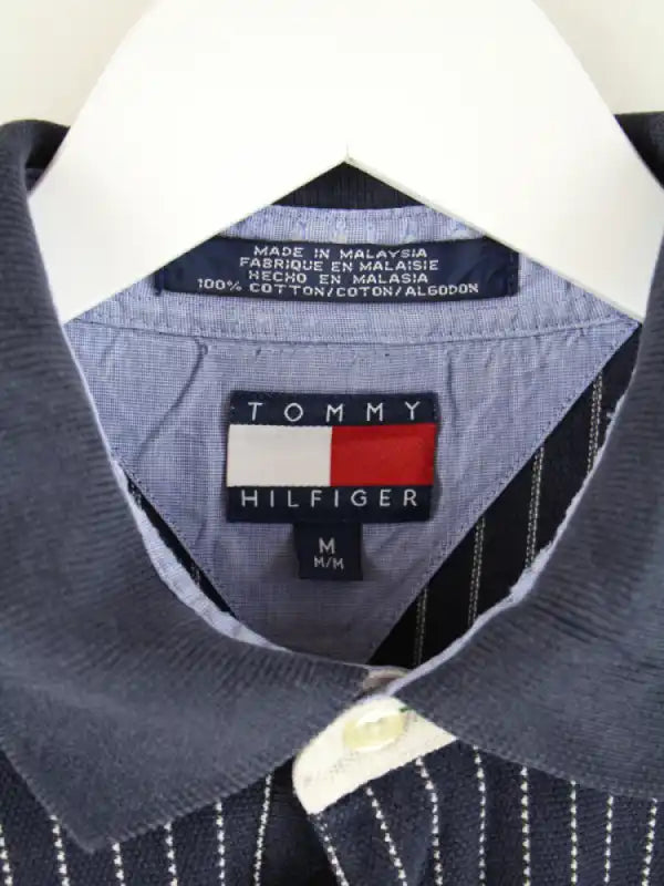 Tommy Hilfiger Polo Blau M – Etikett