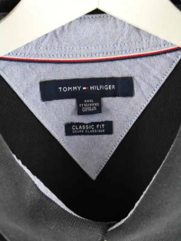 Tommy Hilfiger Polo Schwarz 3XL – Etikett