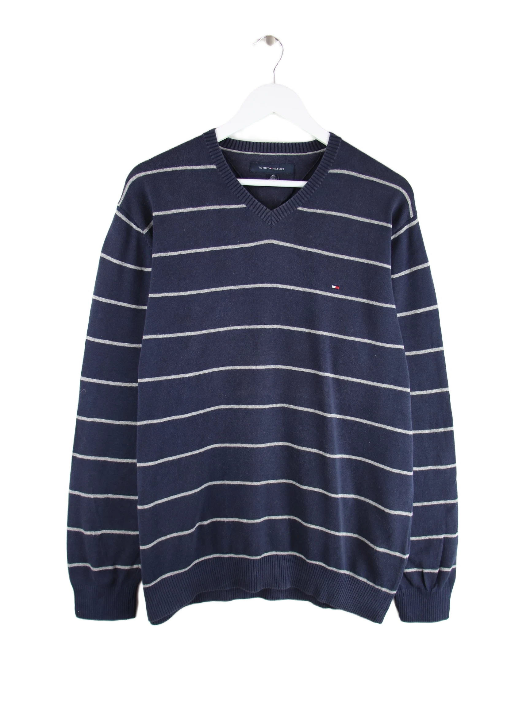 Tommy Hilfiger Pullover Blau L – Vorderseite