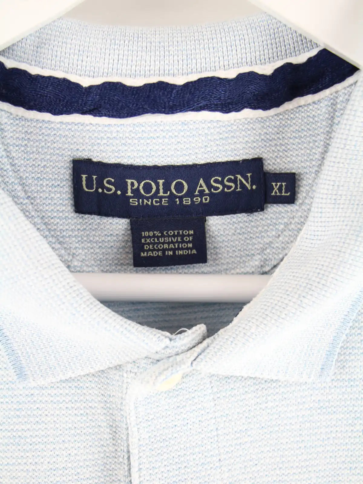 U.S. Polo ASSN. Polo Blau XL – Detailansicht Vorderseite