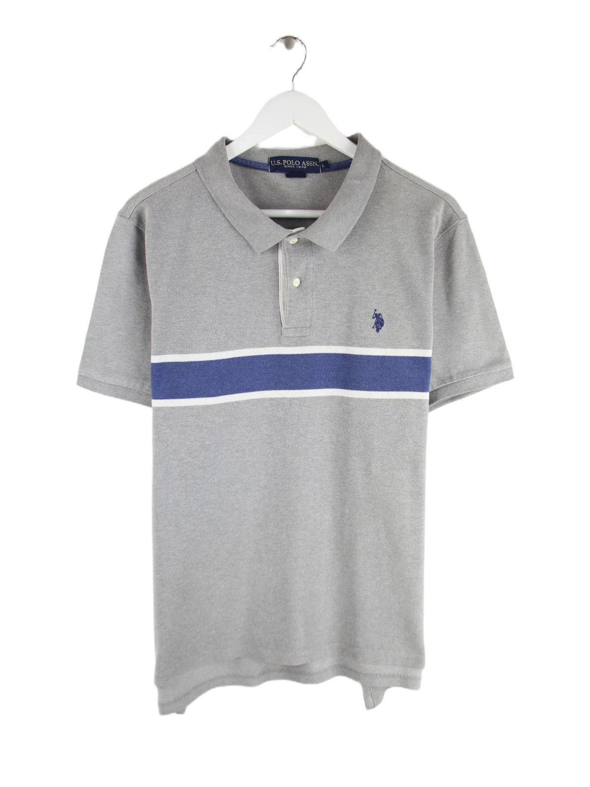 U.S. Polo ASSN. Polo Grau L – Vorderseite