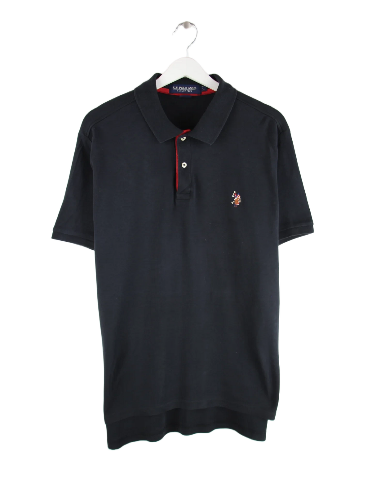 U.S. Polo ASSN. Polo Schwarz L – Vorderseite