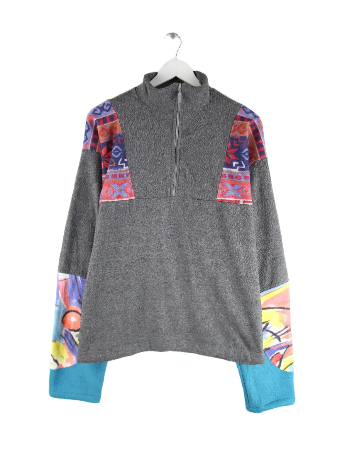 Vintage Fleece Grau XL – Vorderseite