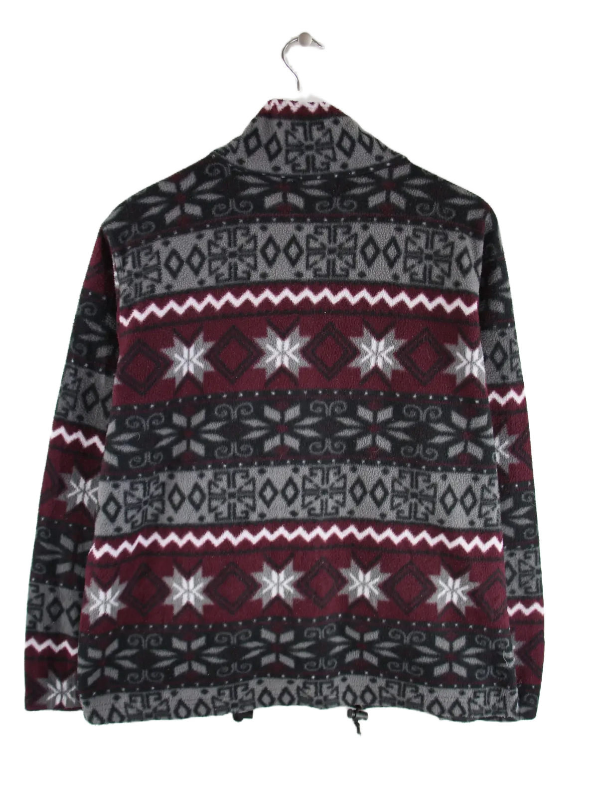 Vintage Fleece Grau M – Rückseite
