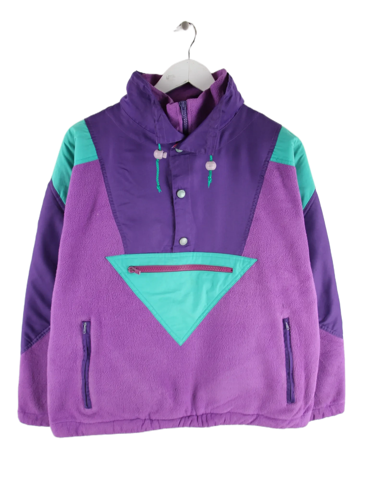 Vintage Fleece Lila M – Vorderseite