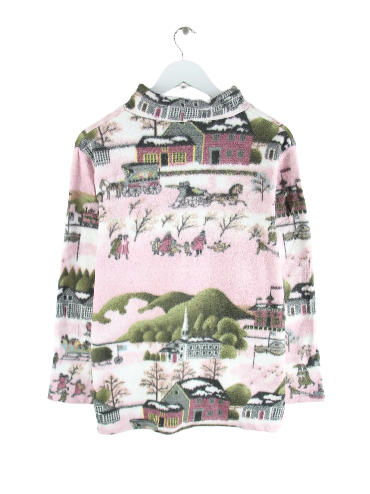 Vintage Fleece Rosa L – Rückseite