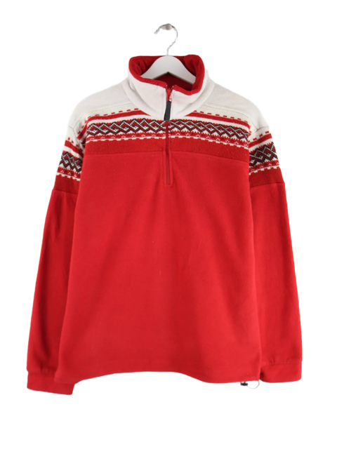 Vintage Fleece Rot L – Vorderseite