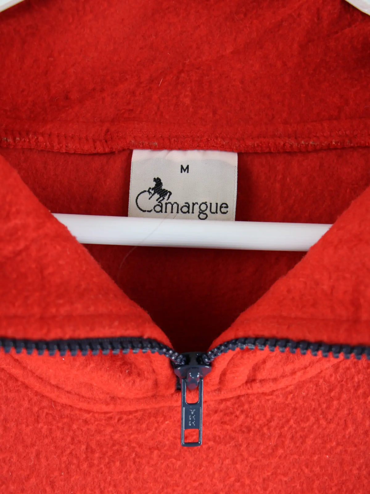 Vintage Fleece Rot M – Etikett