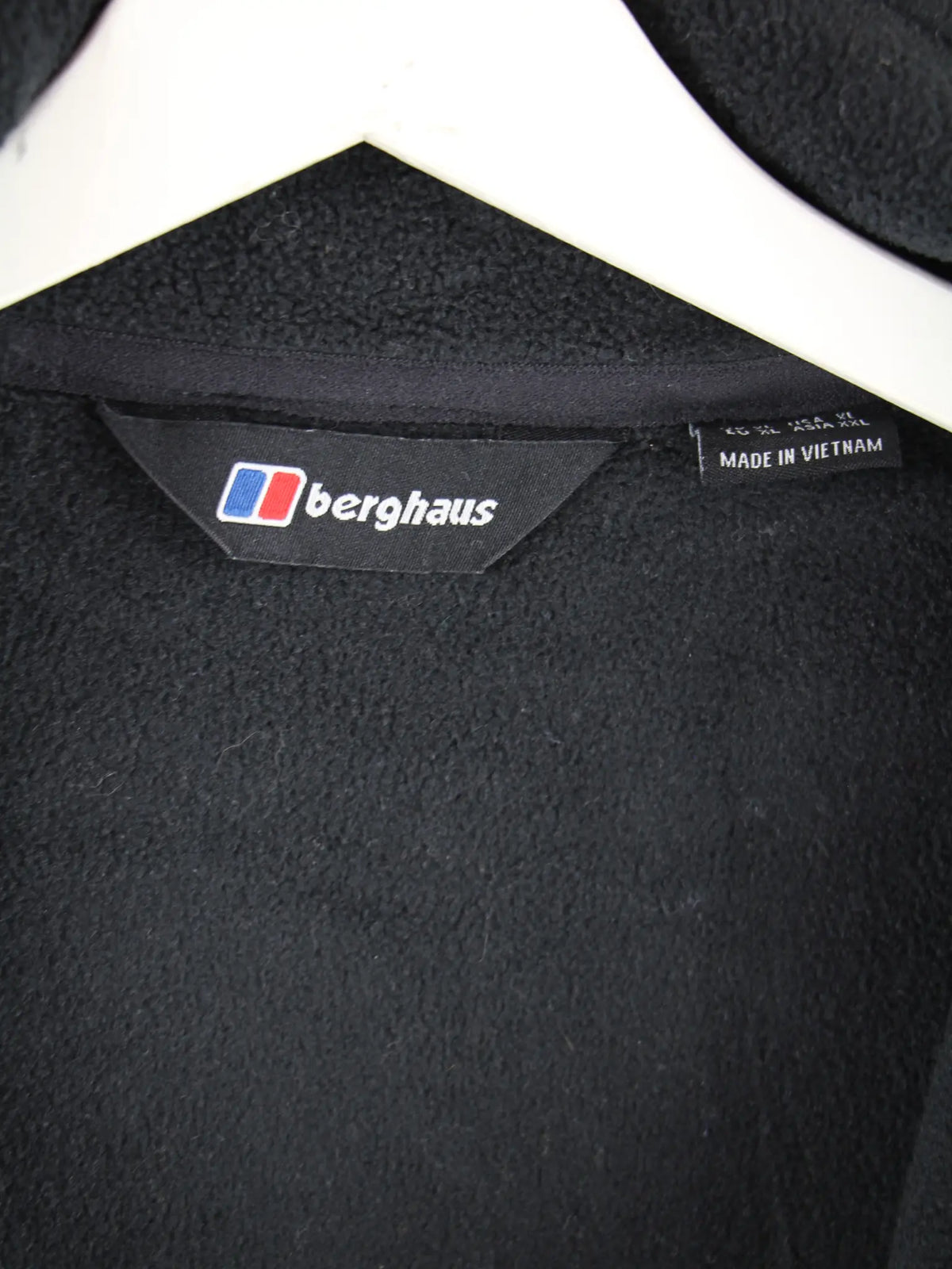 Vintage Fleece Schwarz XL – Etikett