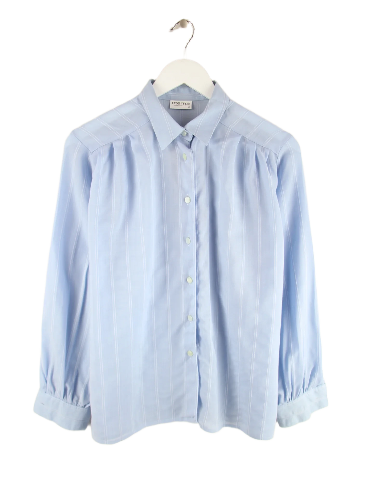 Vintage Hemd Blau L – Vorderseite