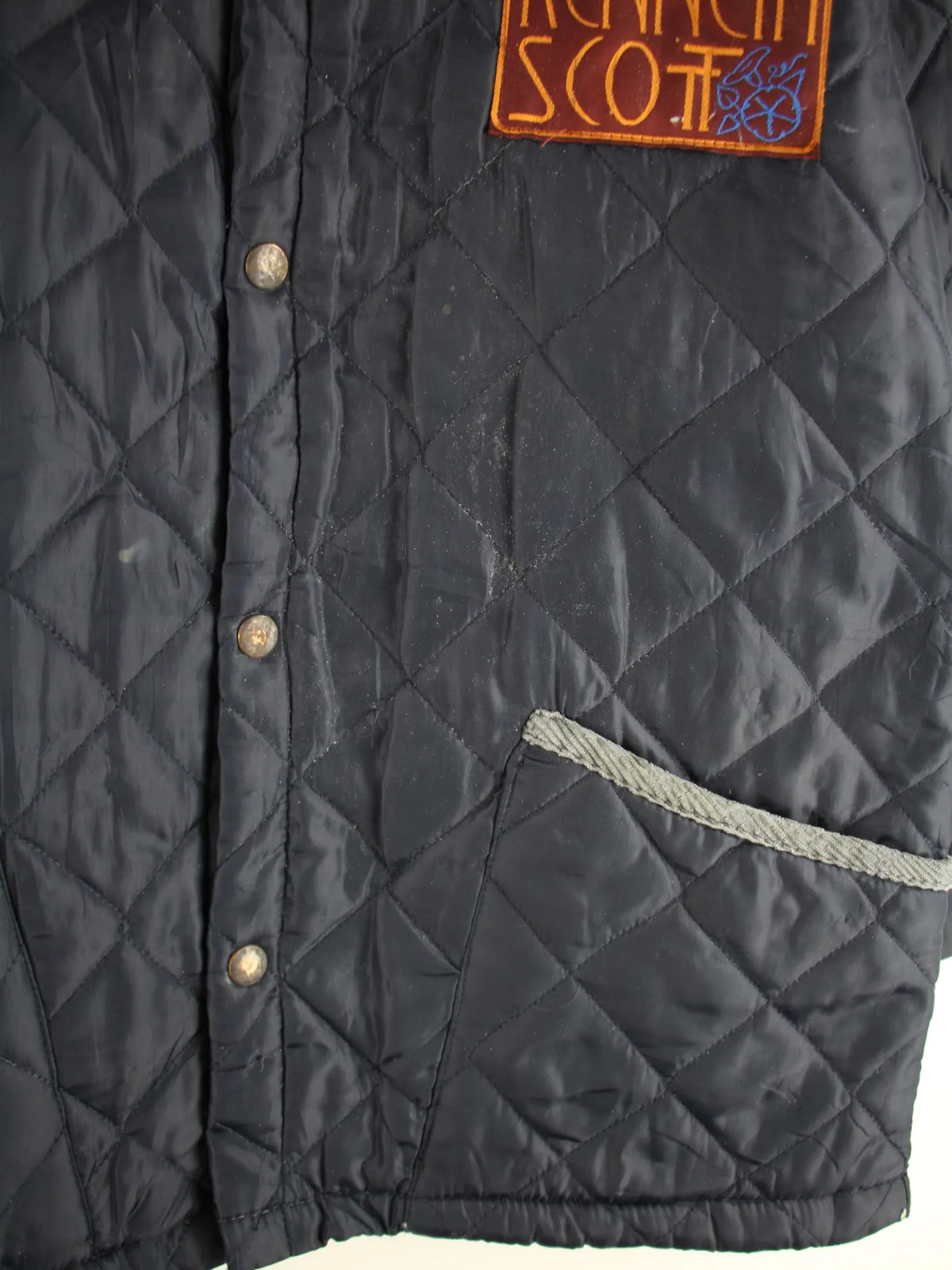 Vintage Jacke Blau M – Etikett