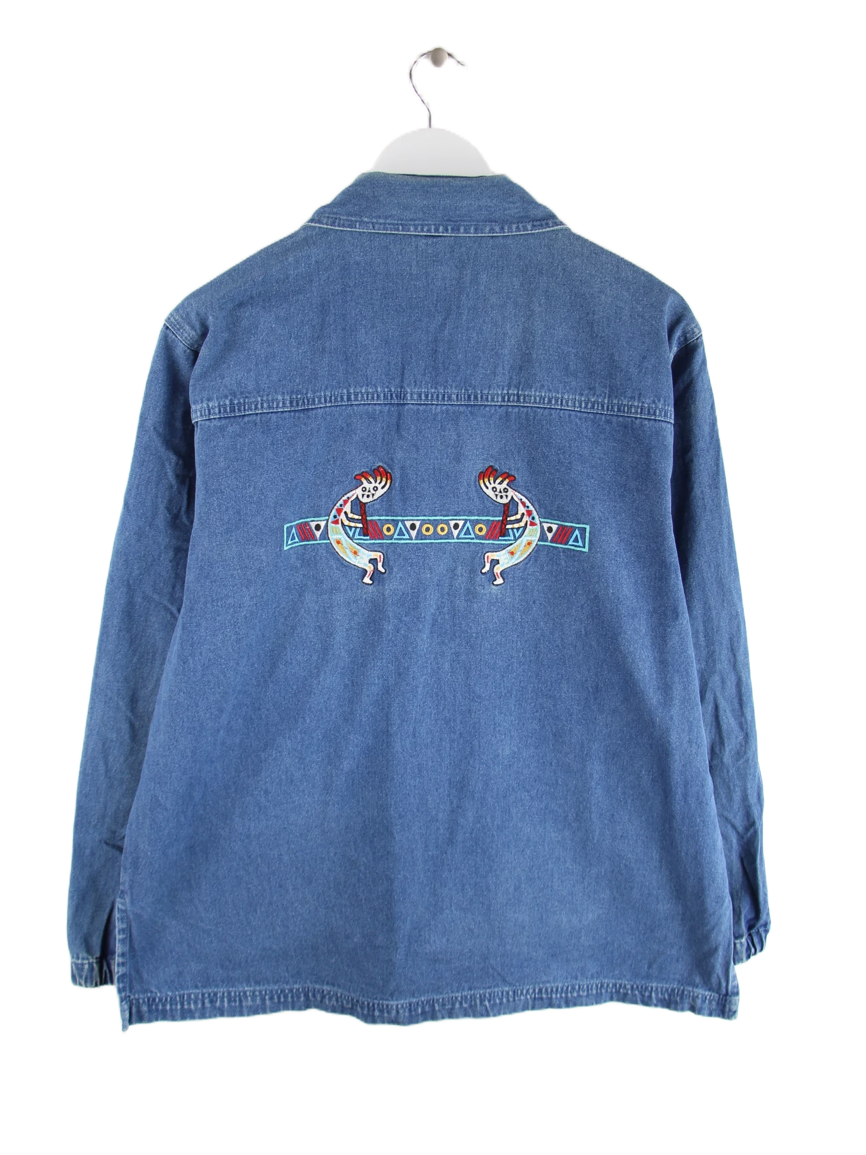 Vintage Jacke Blau L – Rückseite