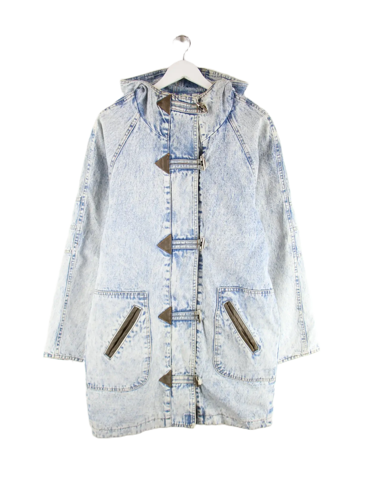 Vintage Jacke Blau M – Vorderseite
