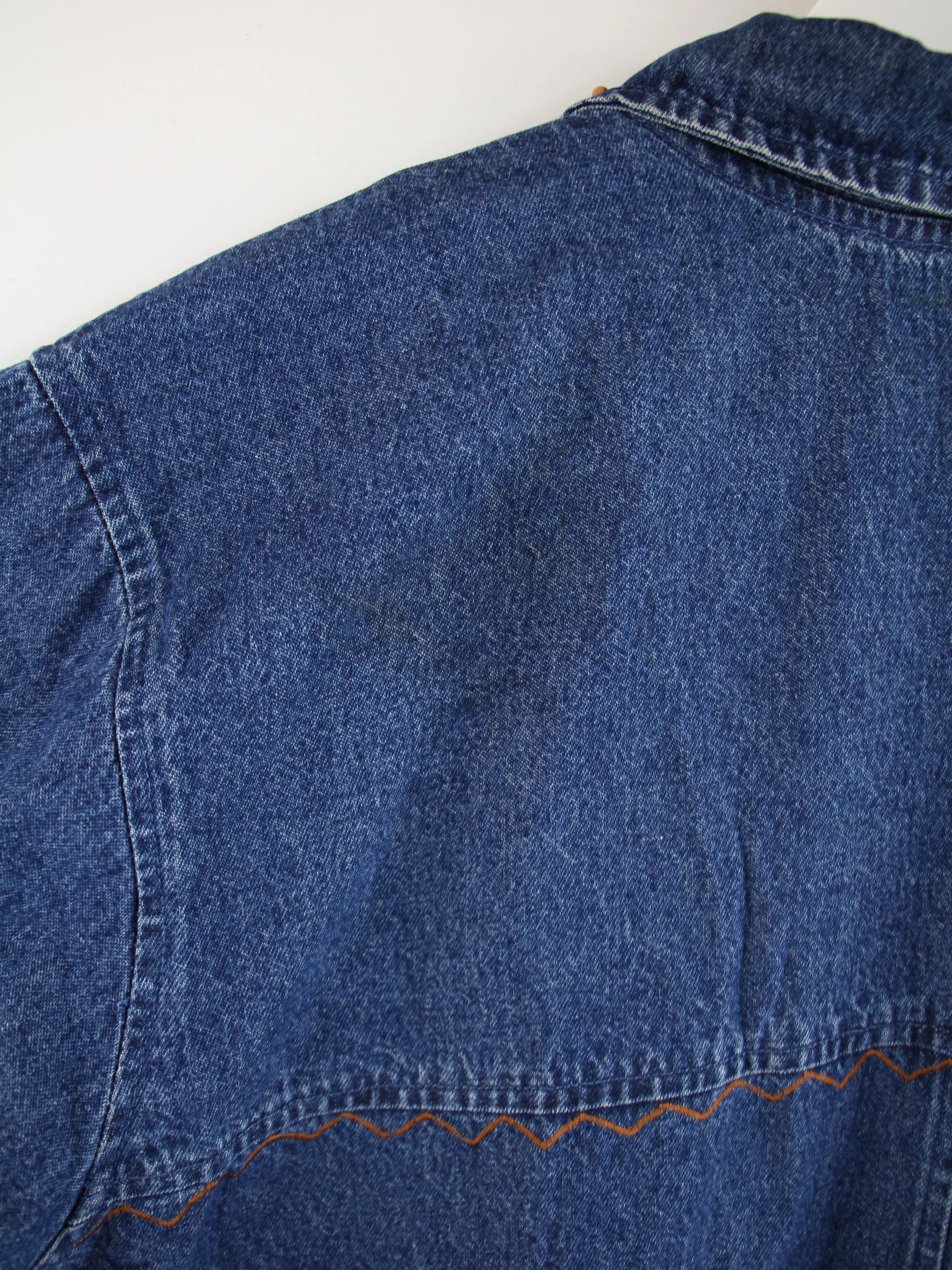 Vintage Jacke Blau XXL – Detailbild 2