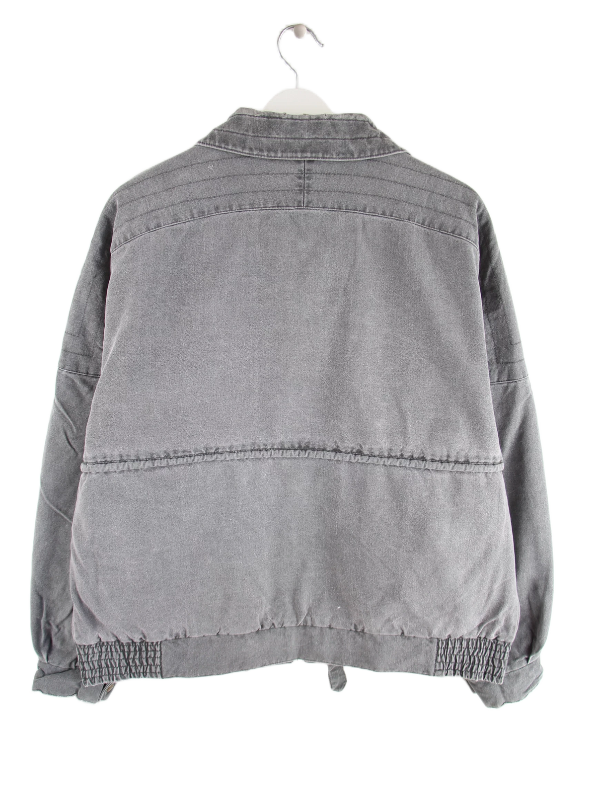Vintage Jacke Grau L – Rückseite