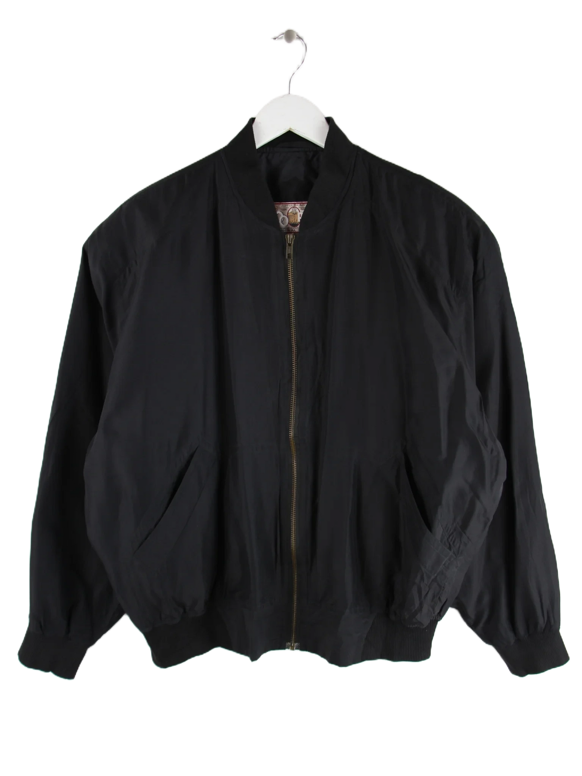Vintage Jacke Schwarz M – Vorderseite