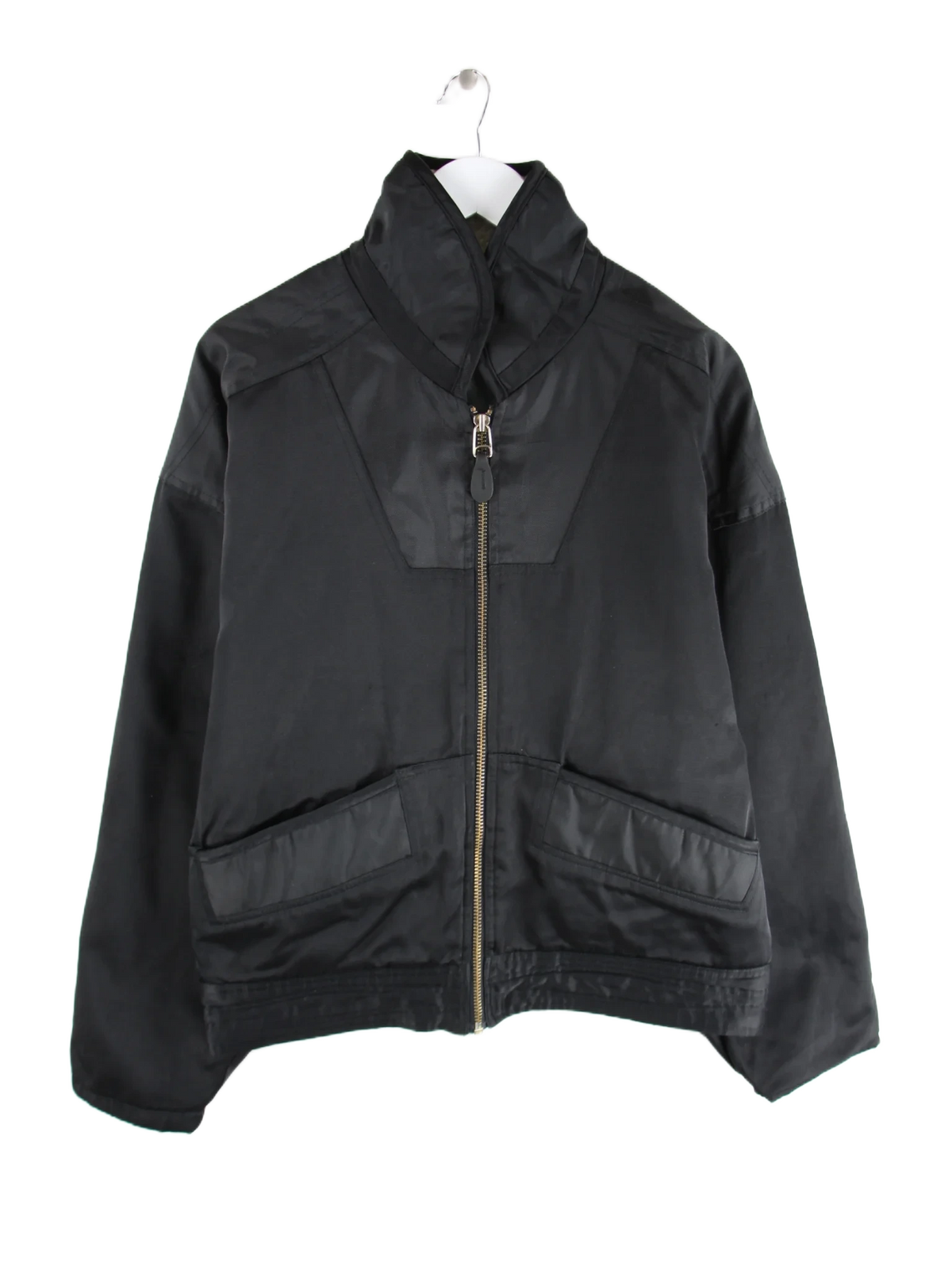 Vintage Jacke Schwarz XL – Vorderseite
