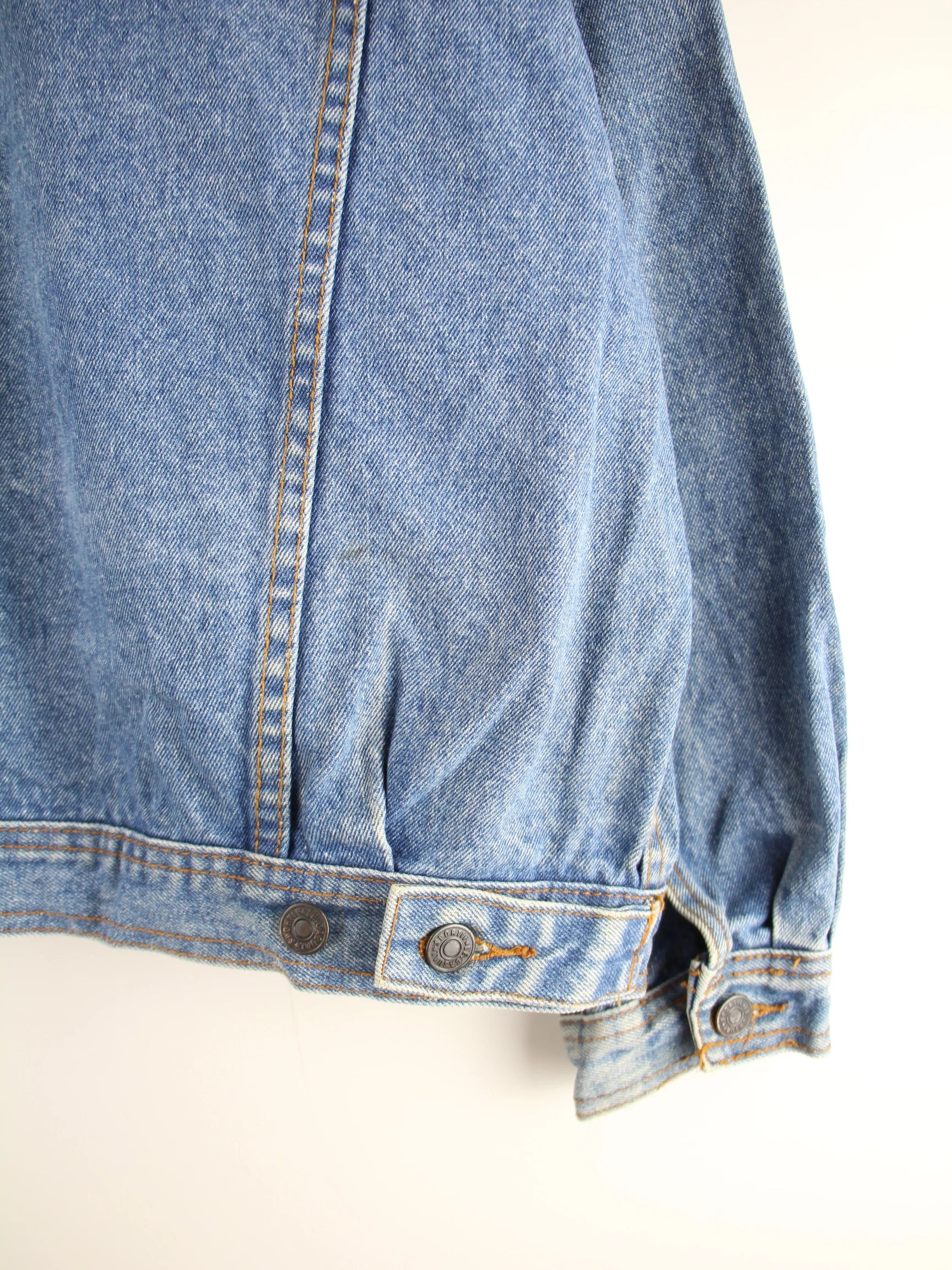 Vintage Jeansjacke Blau L – Detailbild 3