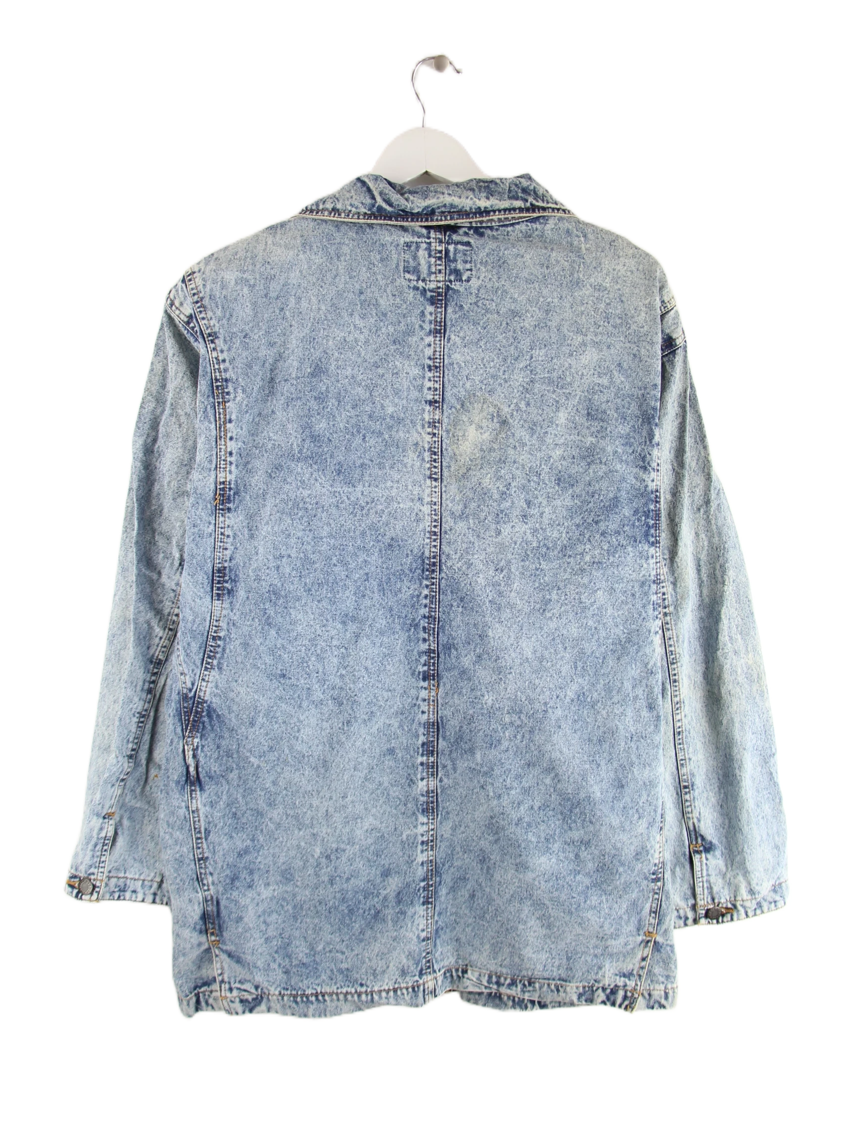 Vintage Jeansjacke Blau L – Rückseite