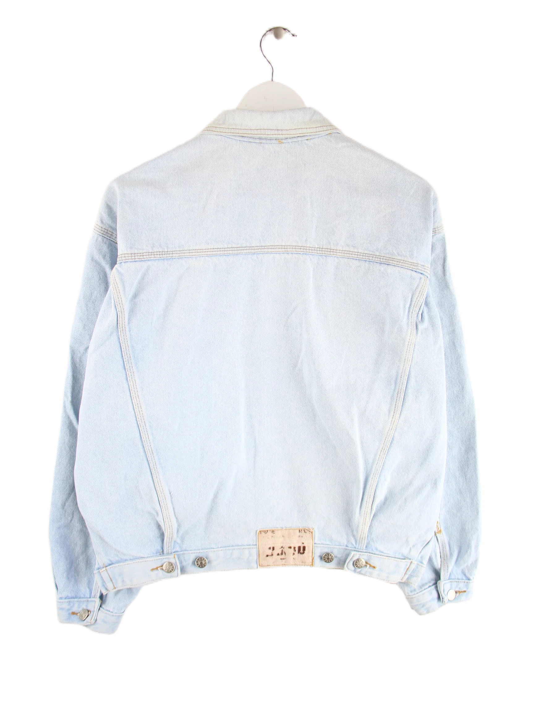 Vintage Jeansjacke Blau M – Rückseite