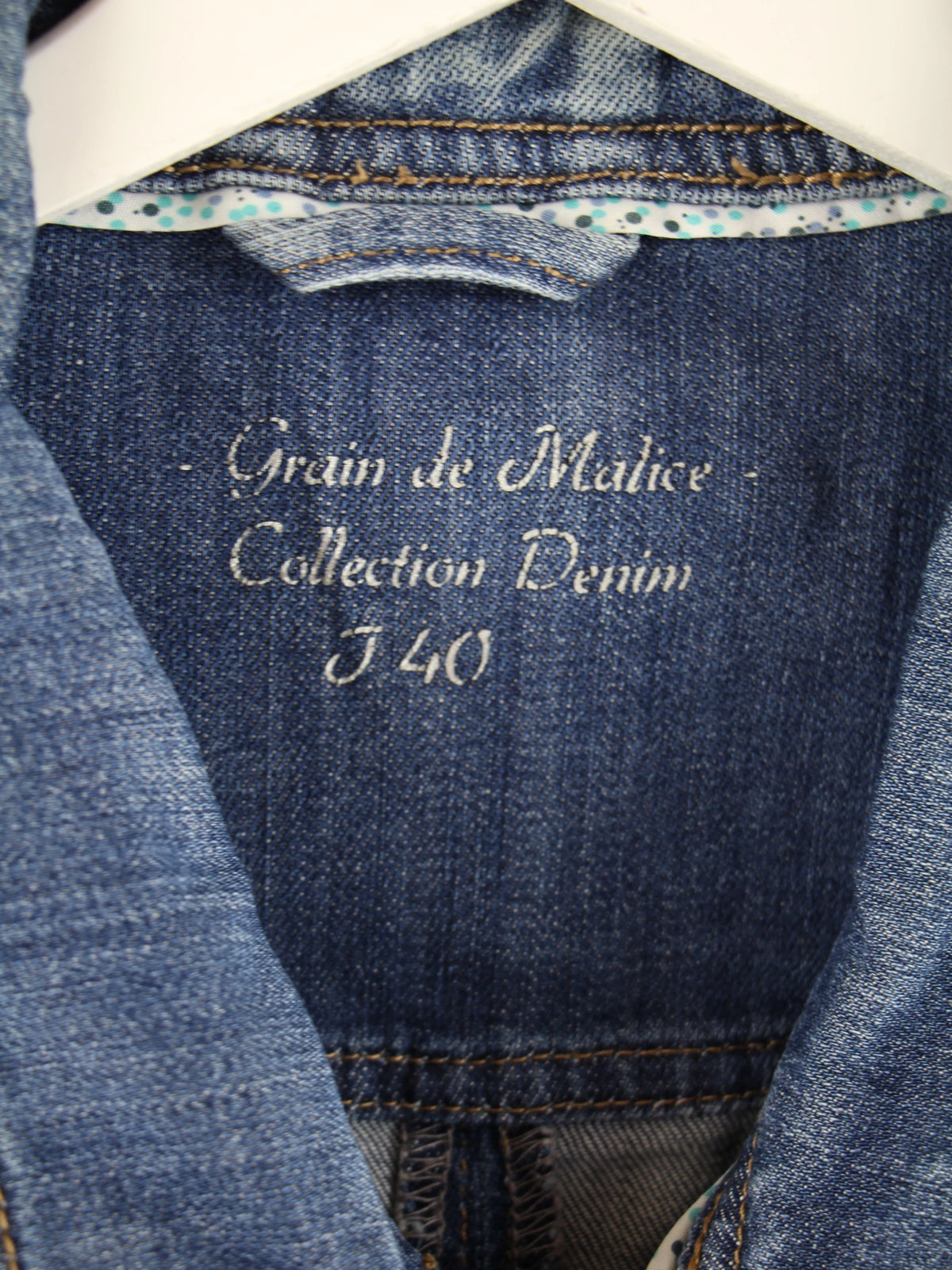 Vintage Jeansjacke Blau S – Etikett