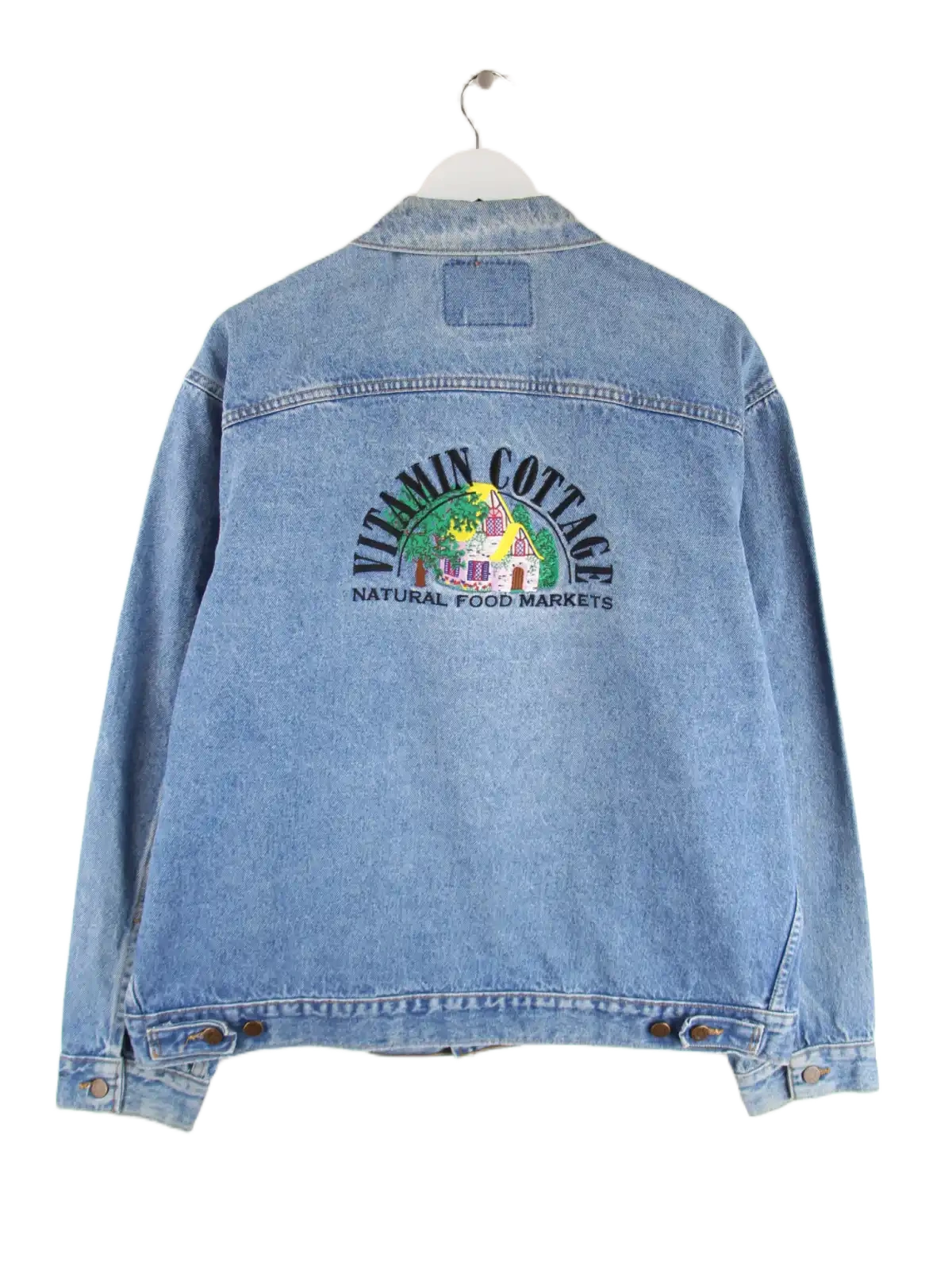 Vintage Jeansjacke Blau XL – Rückseite