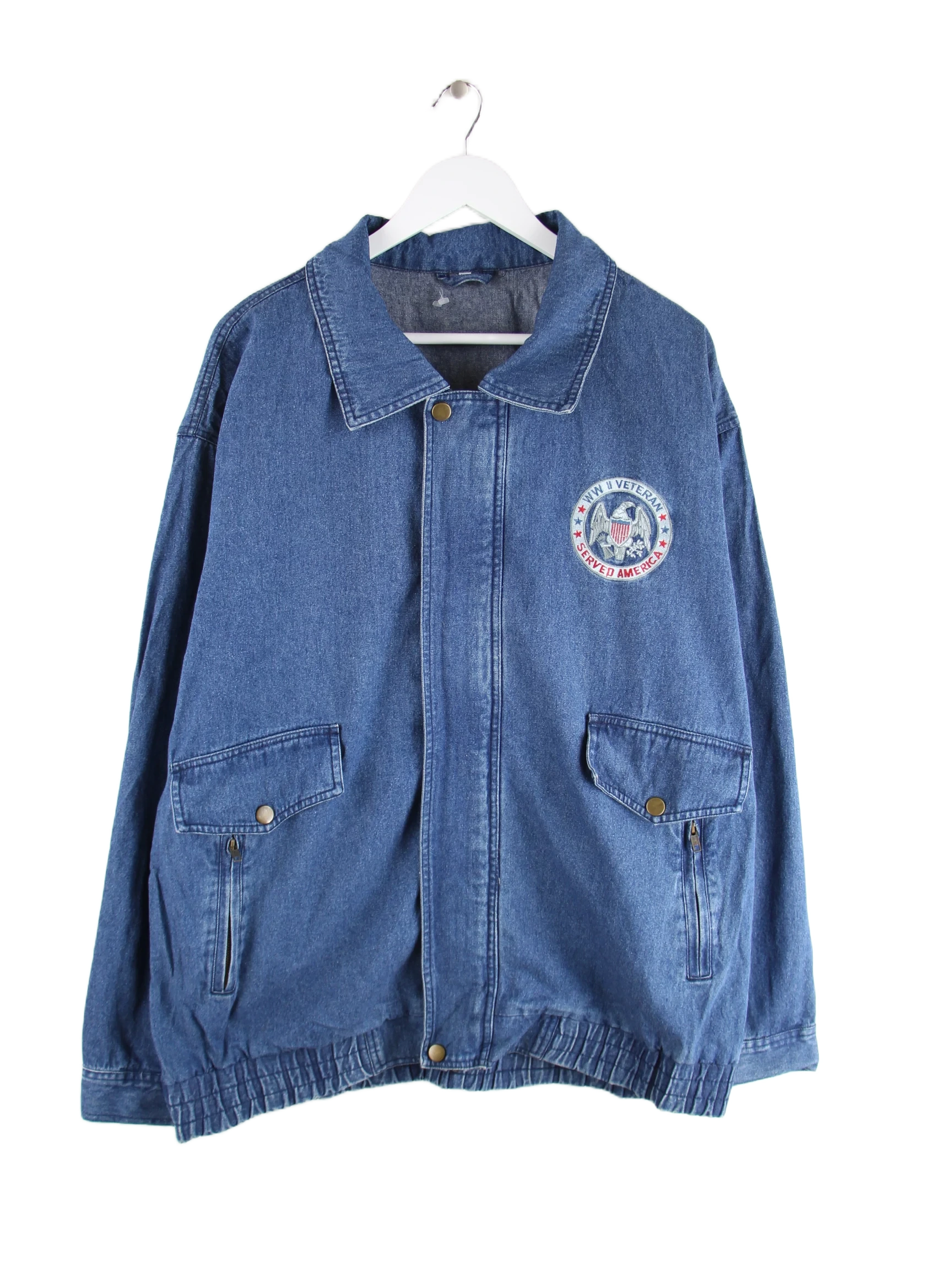 Vintage Jeansjacke Blau XXL – Vorderseite
