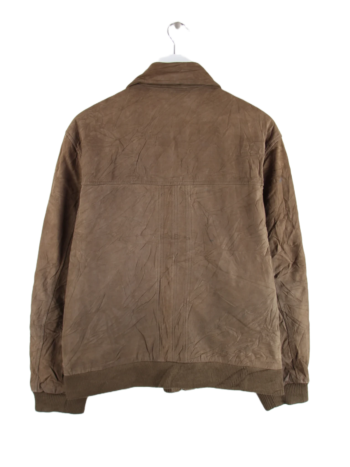 Vintage Lederjacke Braun L – Rückseite