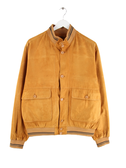 Vintage Lederjacke Braun XL – Vorderseite