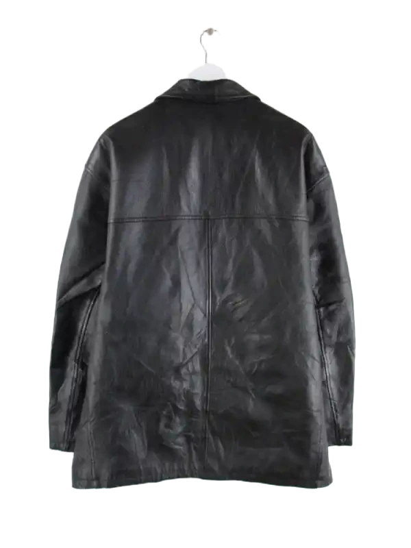 Vintage Lederjacke Schwarz XL – Rückseite
