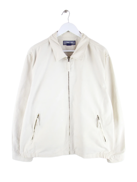 Vintage Leichte Jacke Beige L – Vorderseite