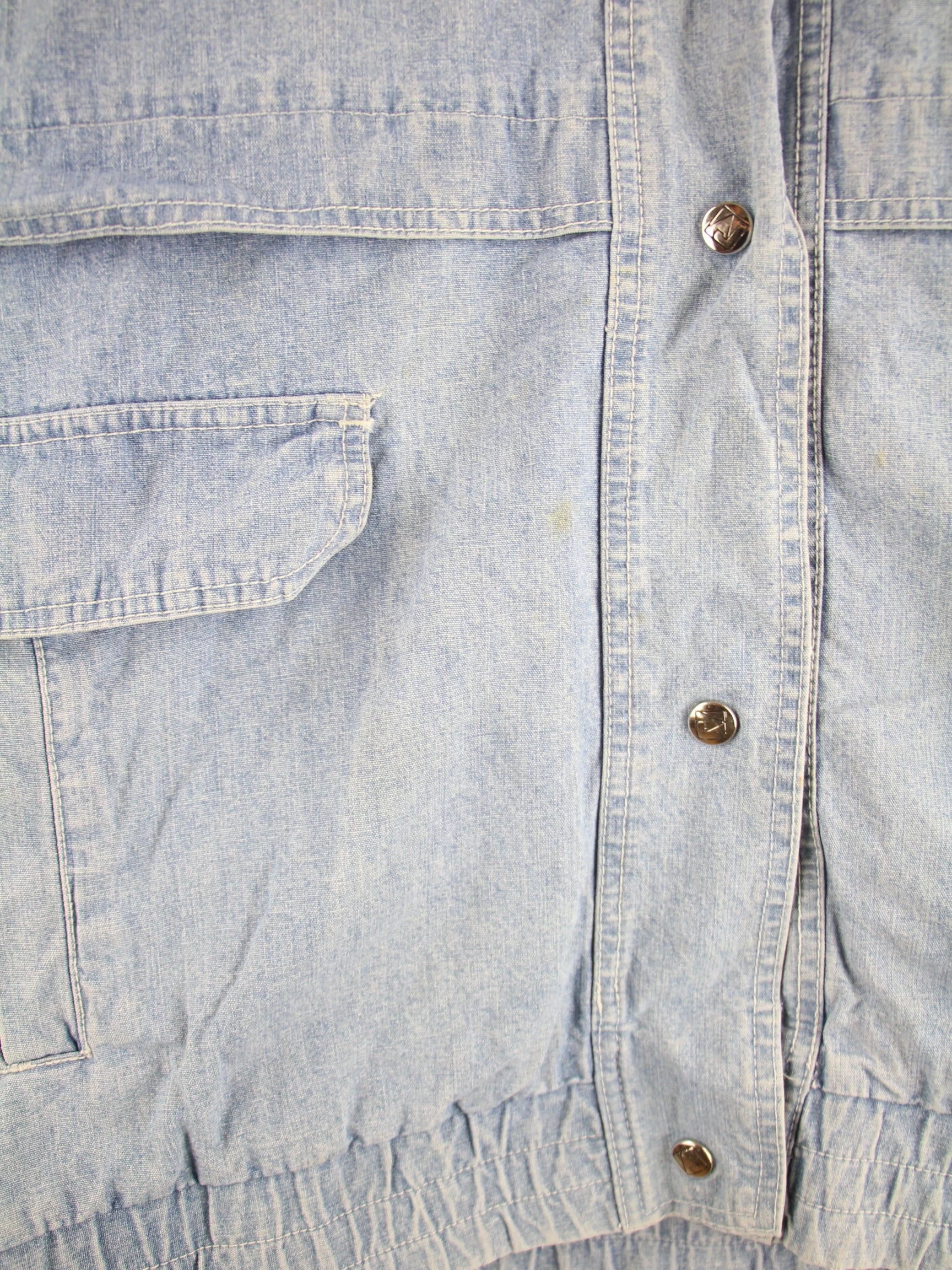 Vintage Leichte Jacke Blau L – Detailbild 1