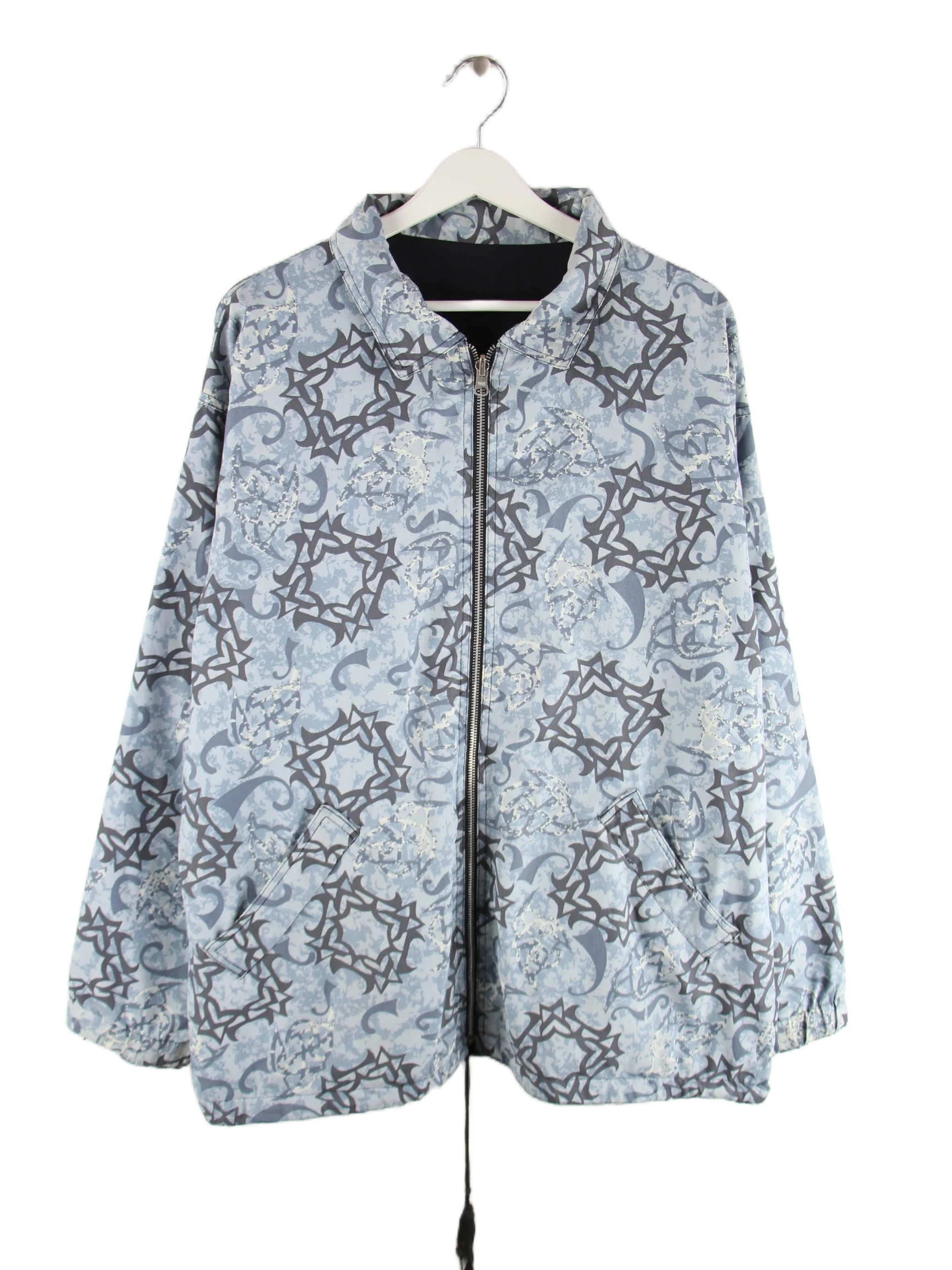 Vintage Leichte Jacke Blau XL – Vorderseite