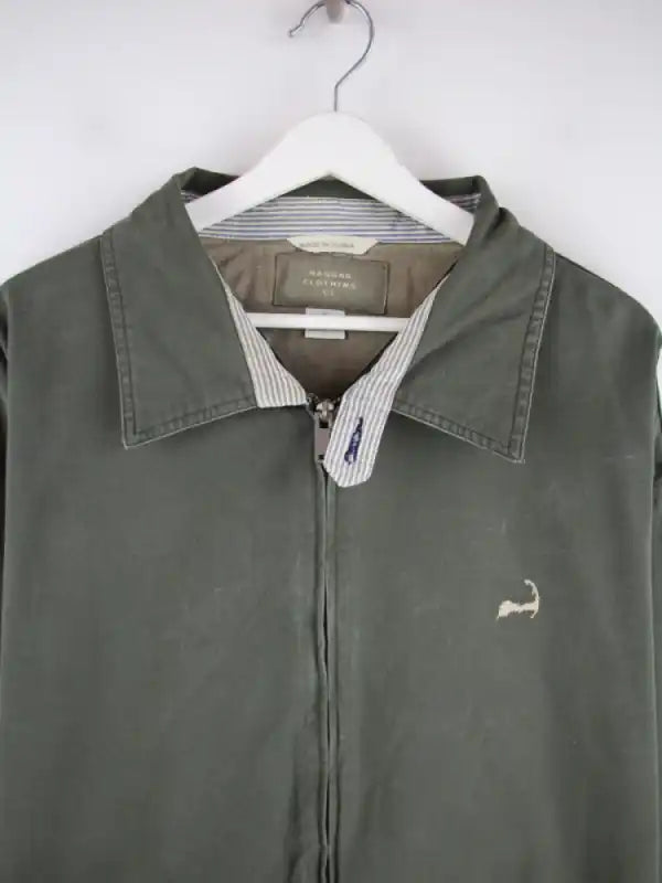 Vintage Leichte Jacke Grün XL – Detailansicht Vorderseite