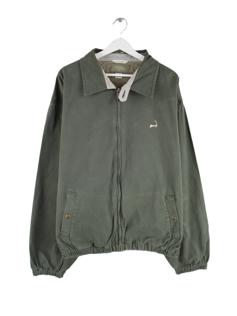 Vintage Leichte Jacke Grün XL – Vorderseite